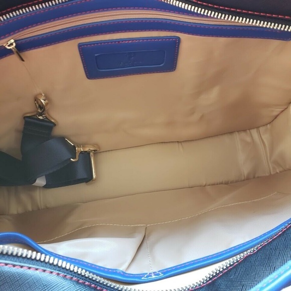 Furbo Design FRB012 Milano Briefcase - Black/Blue - Picture 3 of 5